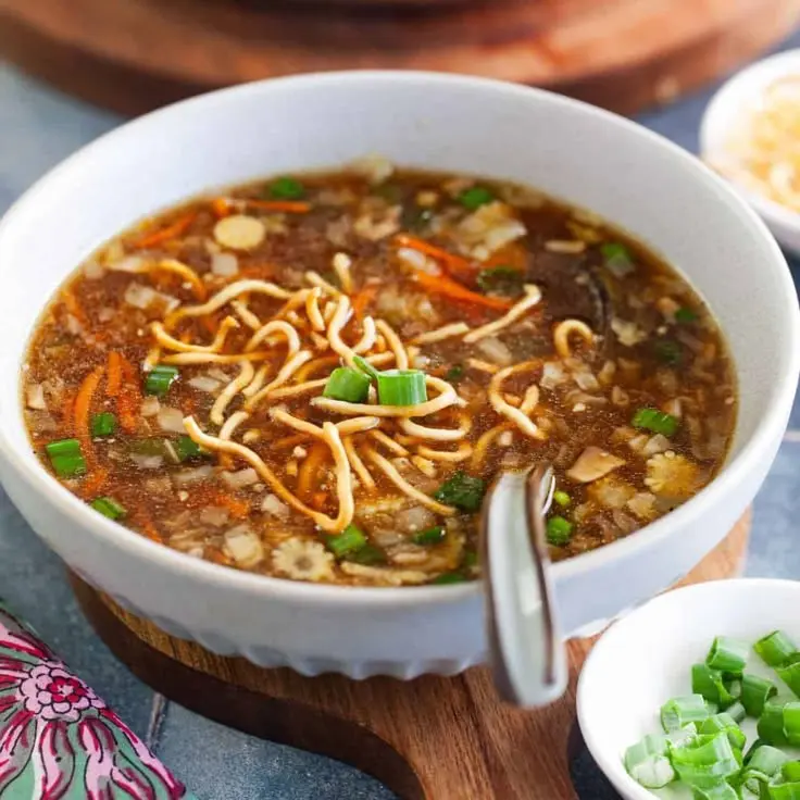 Veg Manchurian Soup